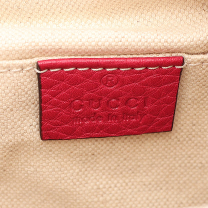 バンブー タッセル バックパック リュックサック レザー ピンクパープル グッチ