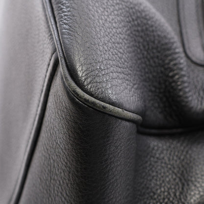 ロゴ 2WAY ハンドバッグ レザー ブラック プラダ