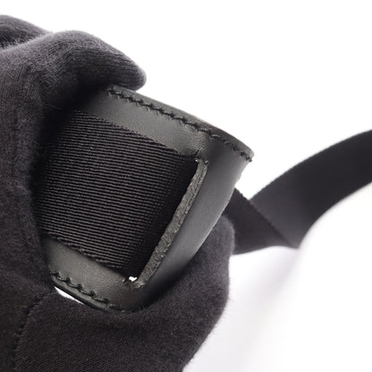 GGスプリーム ウェブストライプ フラットメッセンジャー ショルダーバッグ PVC レザー ベージュ ブラック マルチカラー グッチ