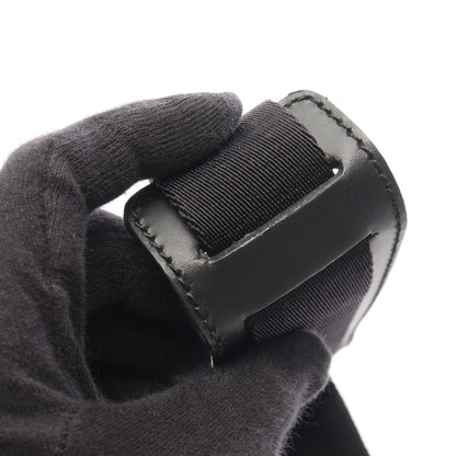 GGスプリーム ウェブストライプ フラットメッセンジャー ショルダーバッグ PVC レザー ベージュ ブラック マルチカラー グッチ