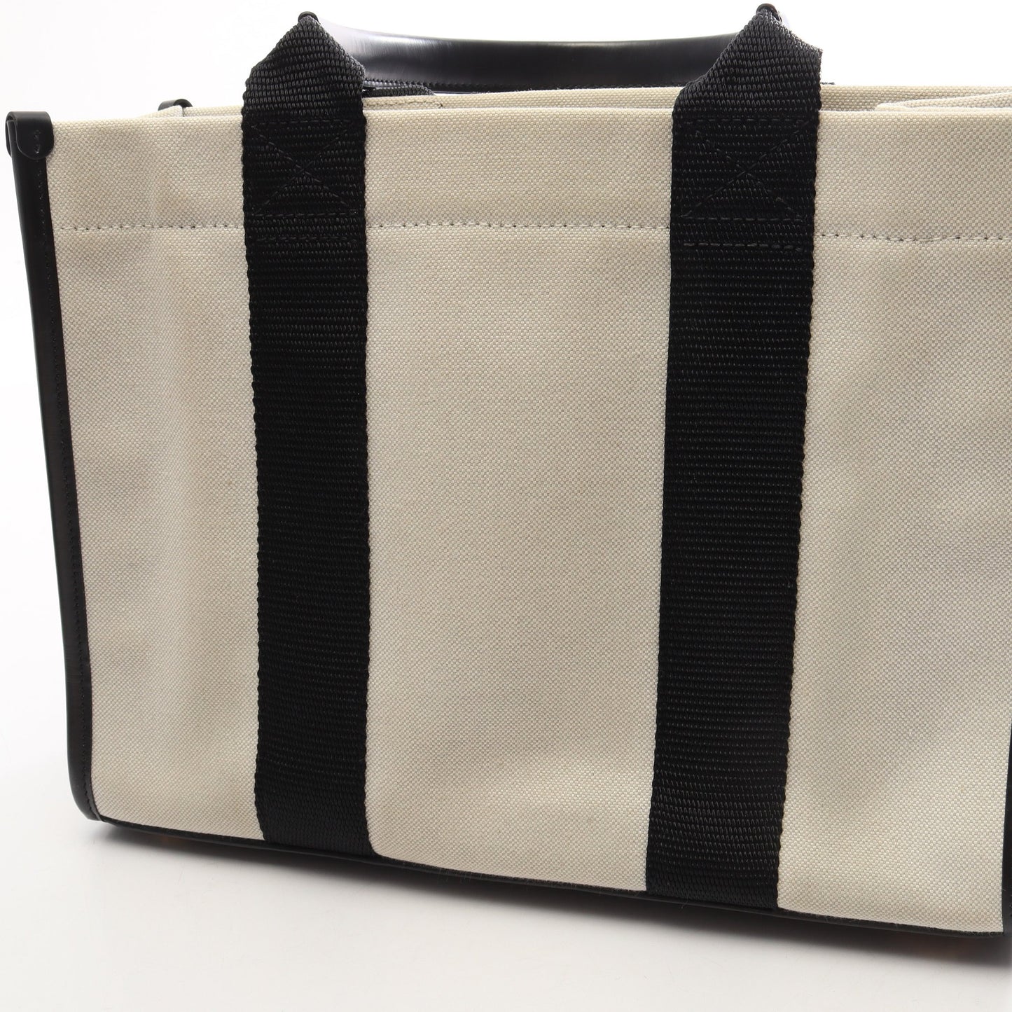 HARDWARE TOTE S 2WAY ハンドバッグ トートバッグ キャンバス レザー アイボリー ブラック バレンシアガ