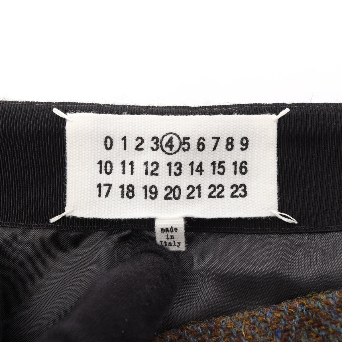 カットオフ スカート ウール ブラウン マルチカラー メゾンマルジェラ4 ボトムス Maison Margiela 4