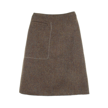 カットオフ スカート ウール ブラウン マルチカラー メゾンマルジェラ4 ボトムス Maison Margiela 4
