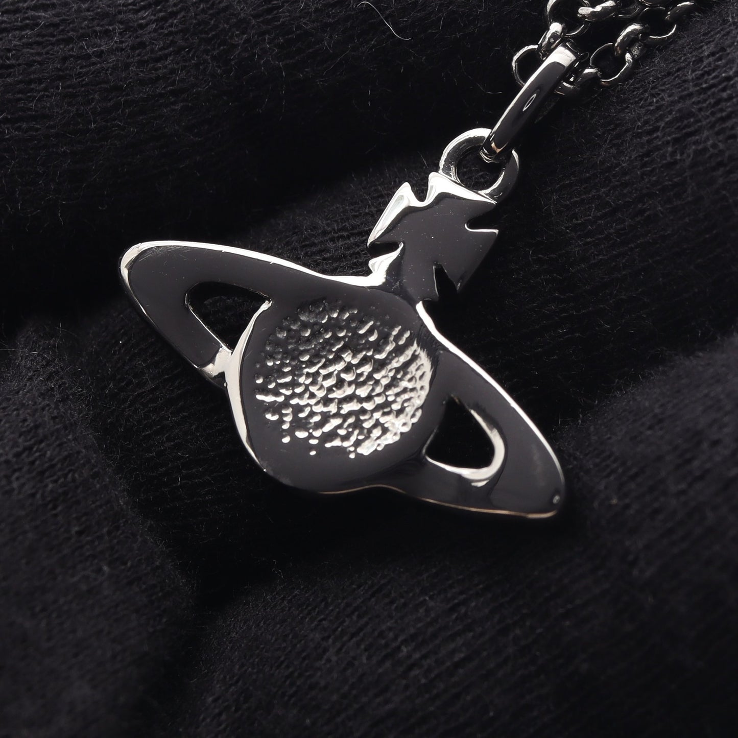 MINI BAS RELIEF ミニバスレリーフ ネックレス ラインストーン シルバー クリア ヴィヴィアンウエストウッド
