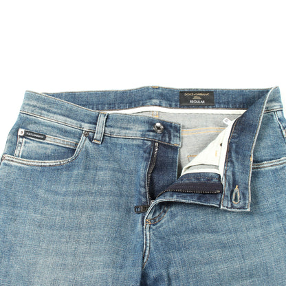 デニムパンツ コットン インディゴブルー ドルチェアンドガッバーナ