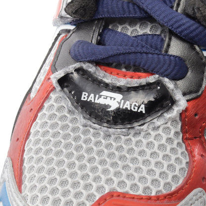 RUNNER ランナー ユーズド加工 スニーカー ファブリック ラバー グレー ブルー バレンシアガ