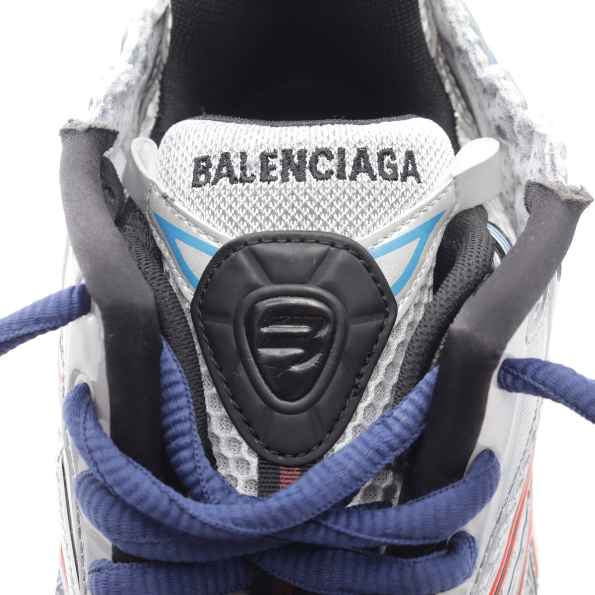 RUNNER ランナー ユーズド加工 スニーカー ファブリック ラバー グレー ブルー バレンシアガ