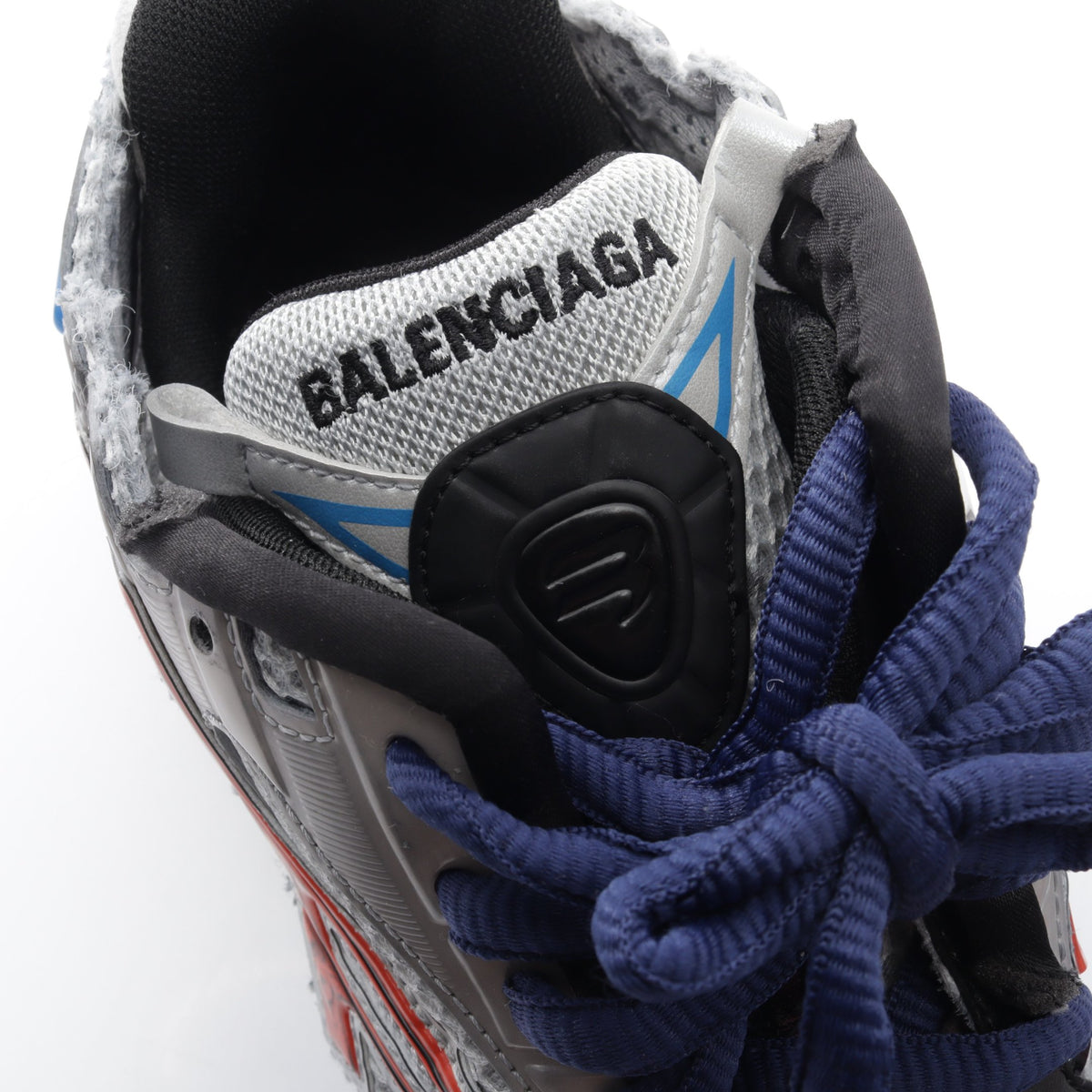 RUNNER ランナー ユーズド加工 スニーカー ファブリック ラバー グレー ブルー バレンシアガ