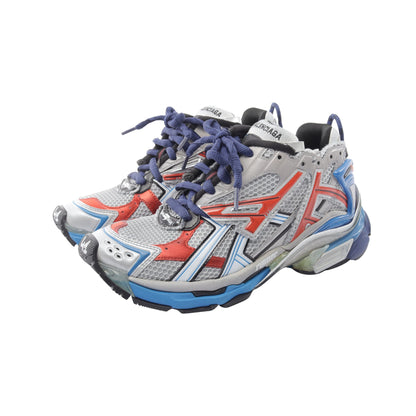 RUNNER ランナー ユーズド加工 スニーカー ファブリック ラバー グレー ブルー バレンシアガ