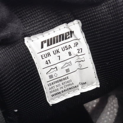 RUNNER ランナー ユーズド加工 スニーカー ファブリック ラバー グレー ブルー バレンシアガ