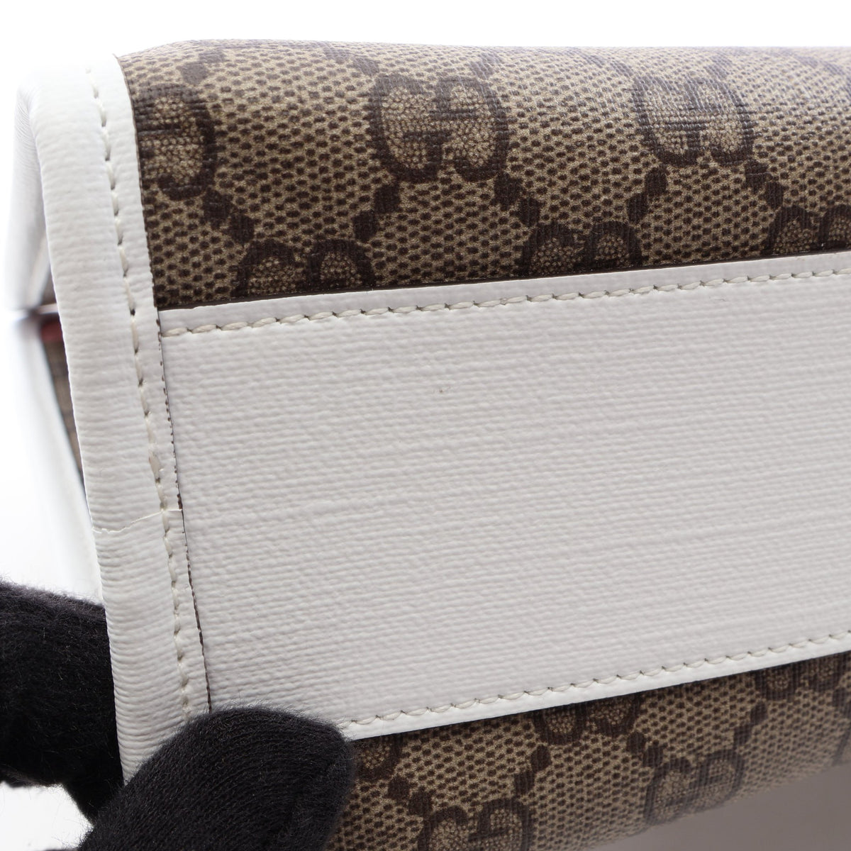 GUCCI × NAON JEONG チルドレンズ GGスプリーム ハンドバッグ トートバッグ PVC レザー ベージュ ホワイト ピンク グッチ