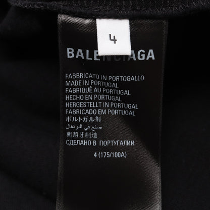 BALENCIAGA × adidas ロゴ刺繍 オーバーサイズ 半袖Tシャツ コットン ブラック バレンシアガ