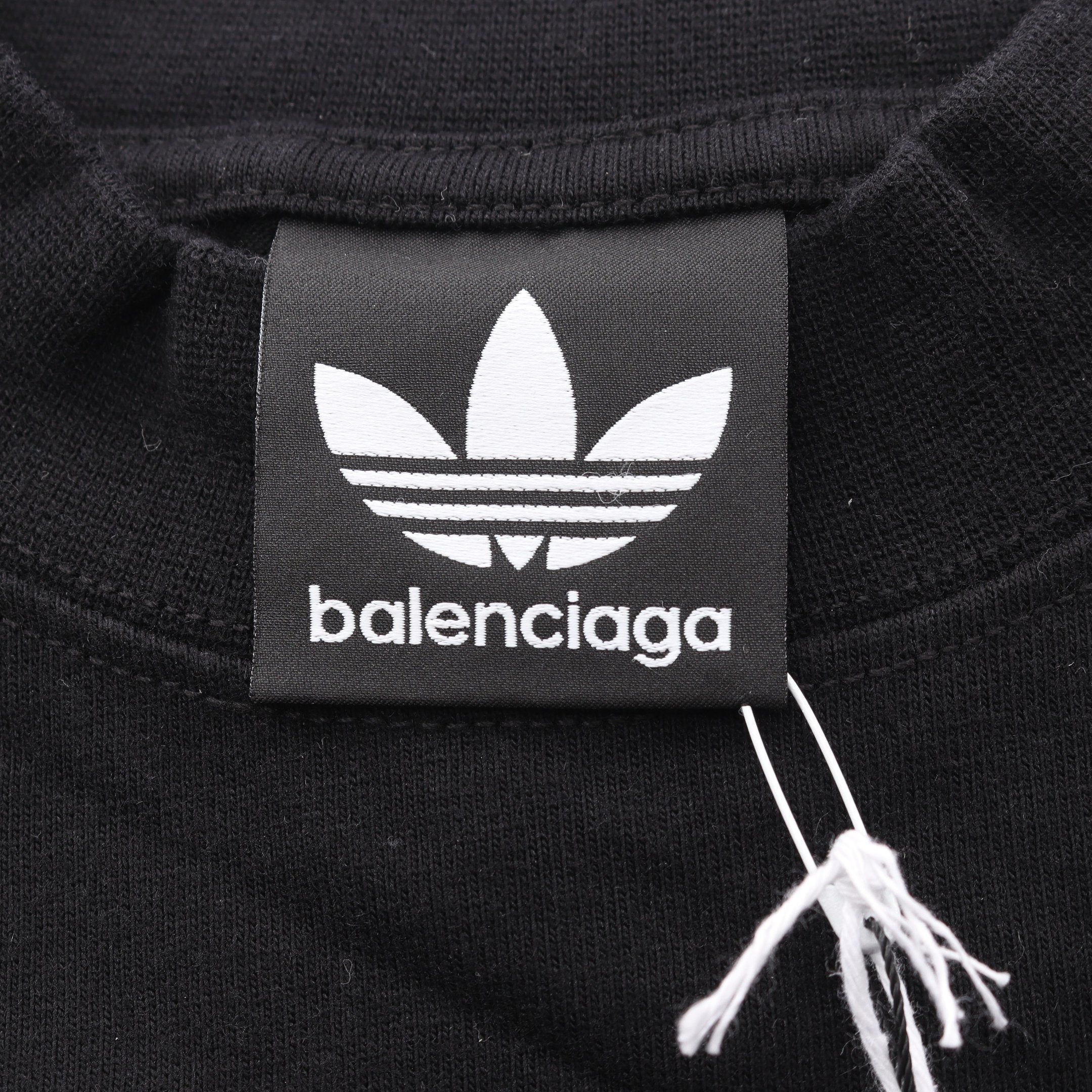BALENCIAGA × adidas ロゴ刺繍 オーバーサイズ 半袖Tシャツ コットン
