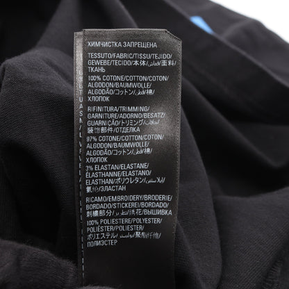 BALENCIAGA × adidas ロゴ刺繍 オーバーサイズ 半袖Tシャツ コットン ブラック バレンシアガ