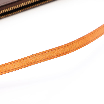 ポシェットアクセソワール モノグラム ハンドバッグ PVC レザー ブラウン ルイヴィトン