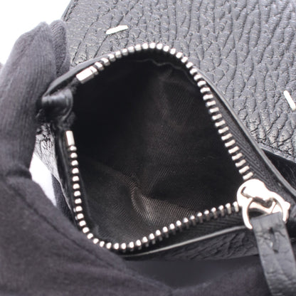 4ステッチ コンパクトウォレット 三つ折り財布 レザー ブラック メゾンマルジェラ11