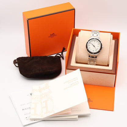 クリッパークラシック メンズ 腕時計 自動巻き ステンレススチール シルバー エルメス 時計 HERMES