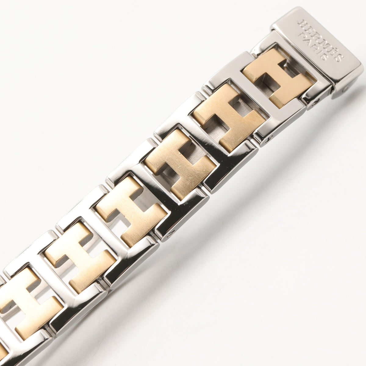 クリッパー コンビ レディース 腕時計 クオーツ GP（ゴールドメッキ） ステンレススチール アイボリー エルメス 時計 HERMES