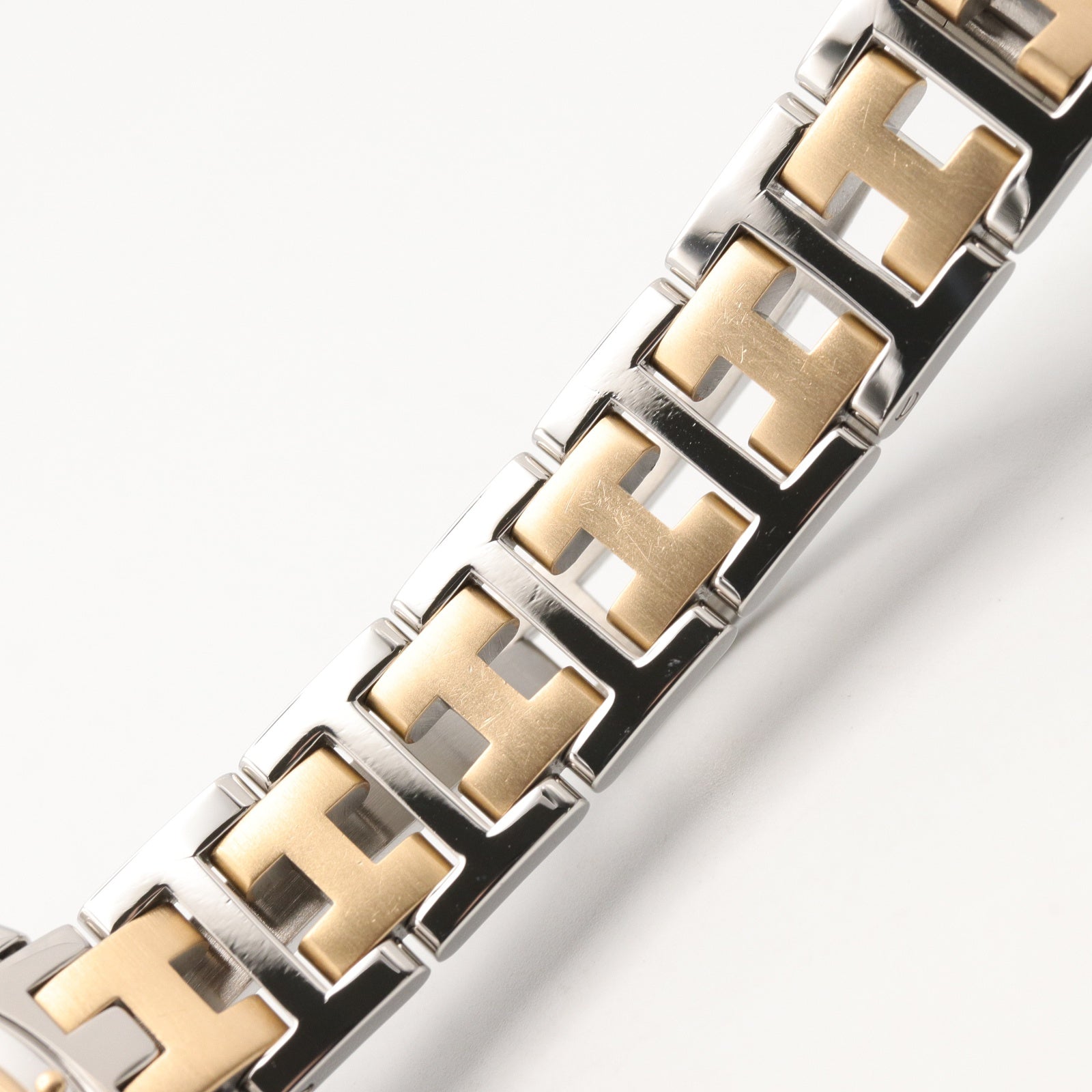 クリッパー コンビ レディース 腕時計 クオーツ GP（ゴールドメッキ） ステンレススチール アイボリー エルメス 時計 HERMES