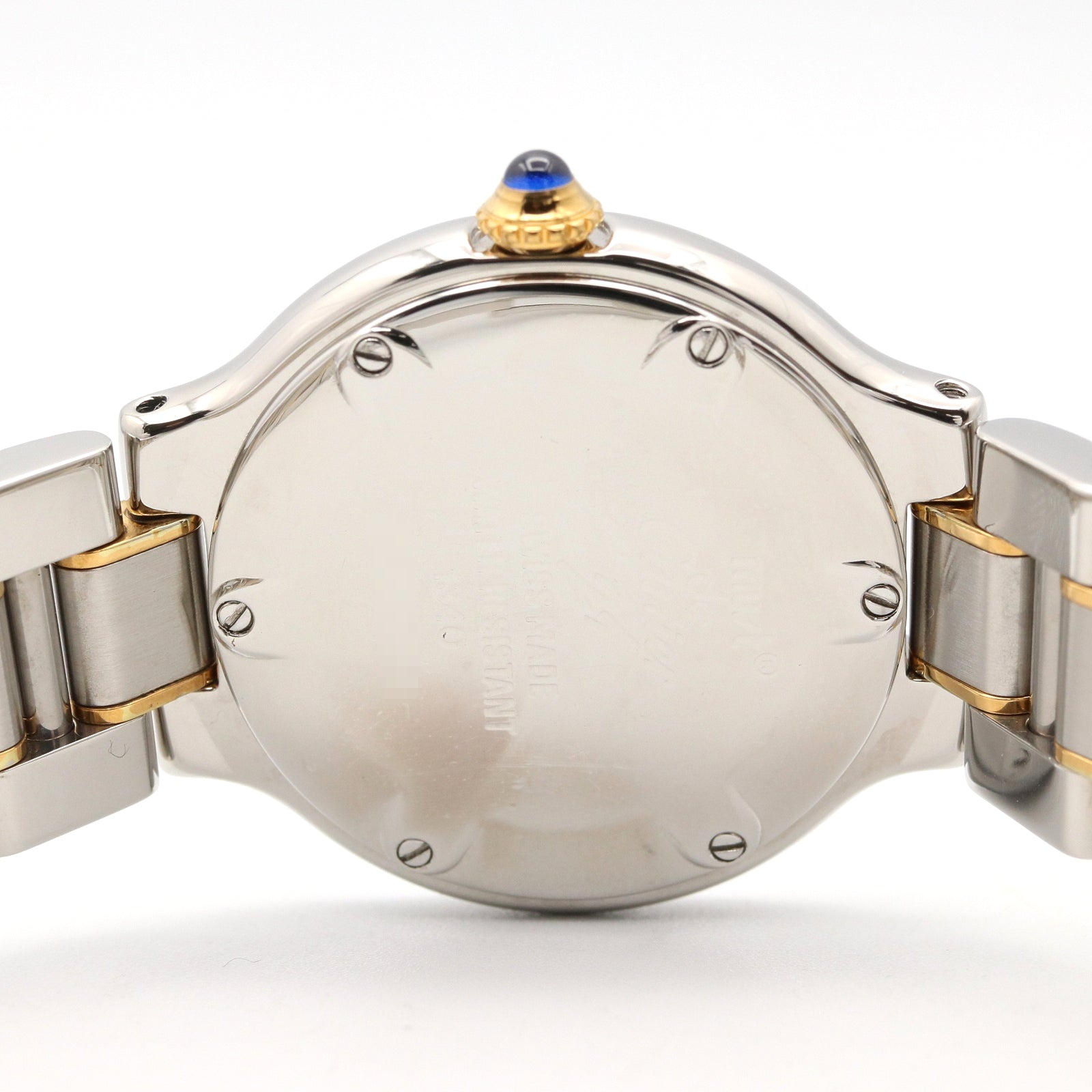 マスト21 SM レディース 腕時計 クオーツ GP（ゴールドメッキ） ステンレススチール シルバー カルティエ 時計 Cartier