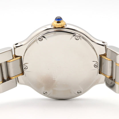 マスト21 SM レディース 腕時計 クオーツ GP（ゴールドメッキ） ステンレススチール シルバー カルティエ 時計 Cartier