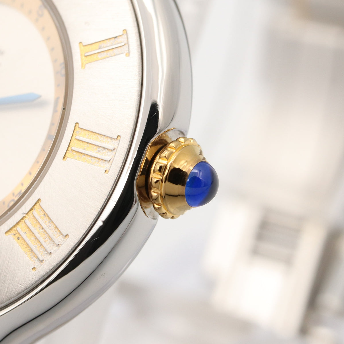 マスト21 SM レディース 腕時計 クオーツ GP（ゴールドメッキ） ステンレススチール シルバー カルティエ 時計 Cartier