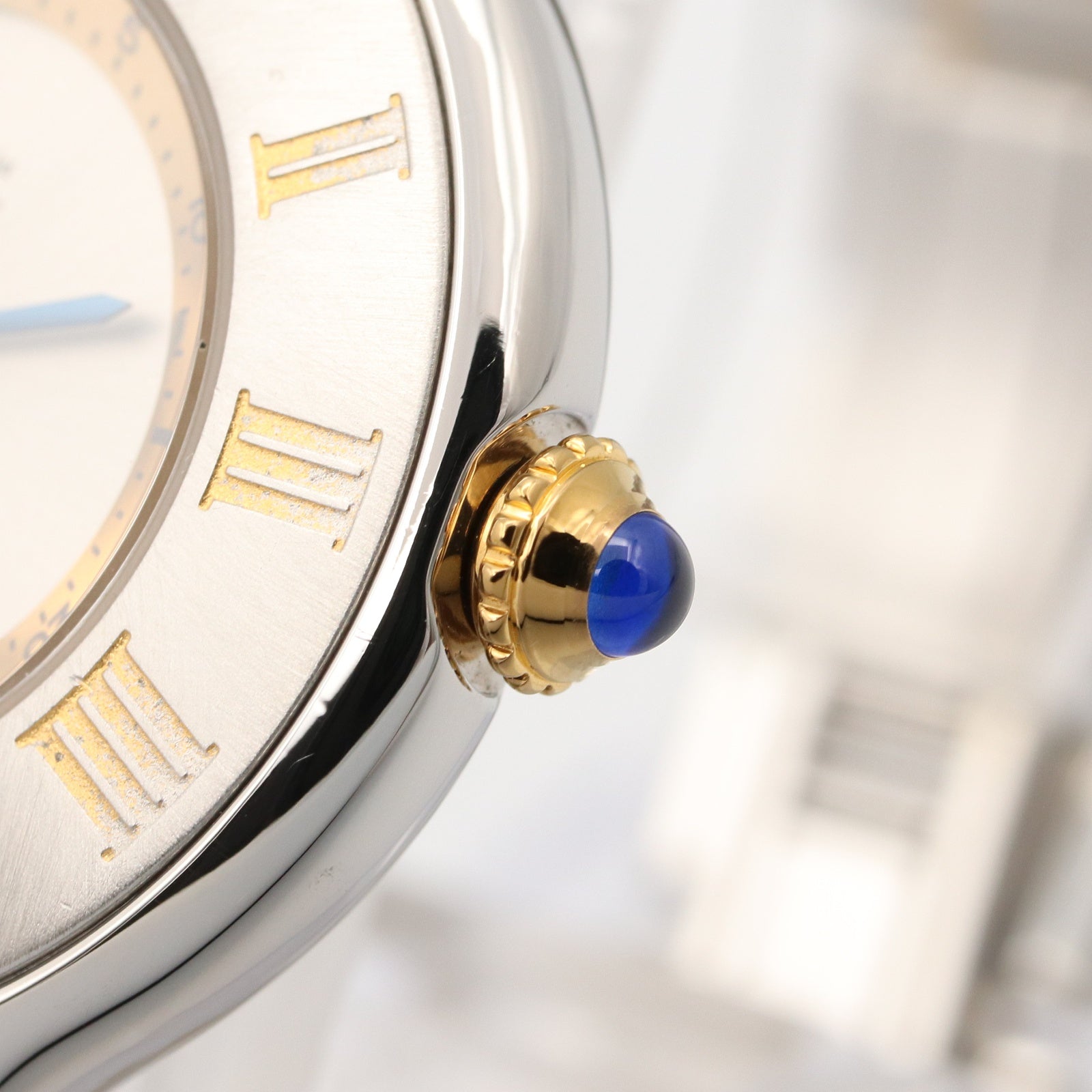 マスト21 SM レディース 腕時計 クオーツ GP（ゴールドメッキ） ステンレススチール シルバー カルティエ 時計 Cartier