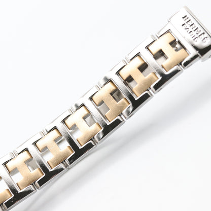 クリッパー コンビ レディース 腕時計 クオーツ GP（ゴールドメッキ） ステンレススチール アイボリー エルメス 時計 HERMES