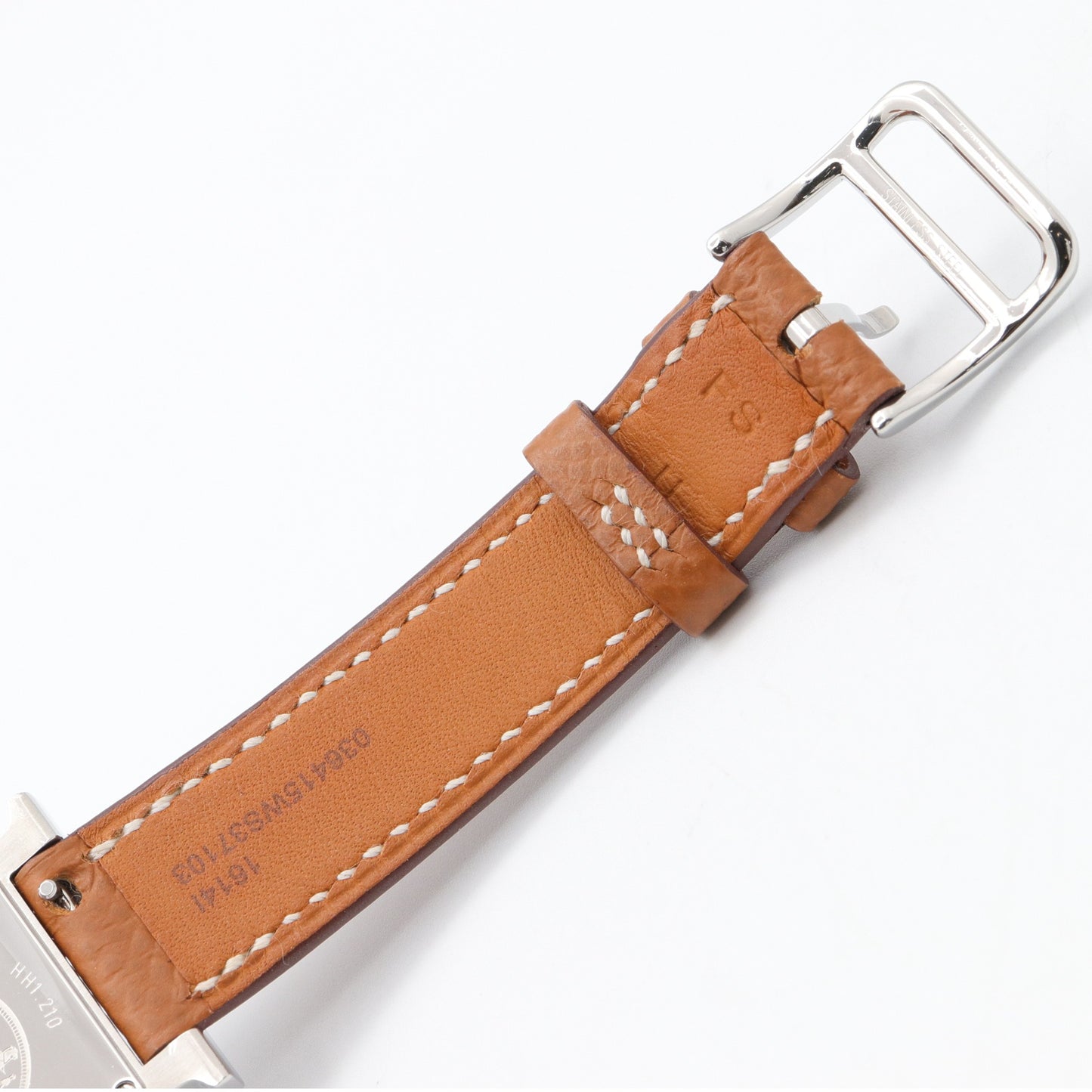Hウォッチ レディース 腕時計 クオーツ ステンレススチール レザーベルト ホワイト エルメス 時計 HERMES