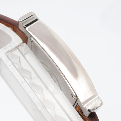 Hウォッチ レディース 腕時計 クオーツ ステンレススチール レザーベルト ホワイト エルメス 時計 HERMES