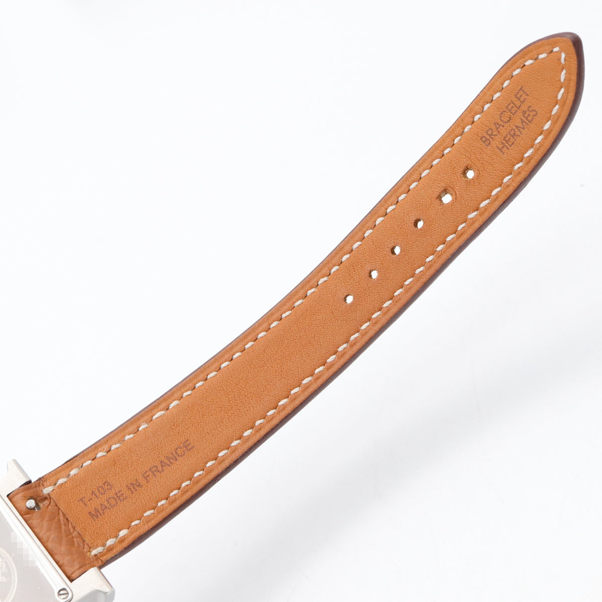 Hウォッチ レディース 腕時計 クオーツ ステンレススチール レザーベルト ホワイト エルメス 時計 HERMES