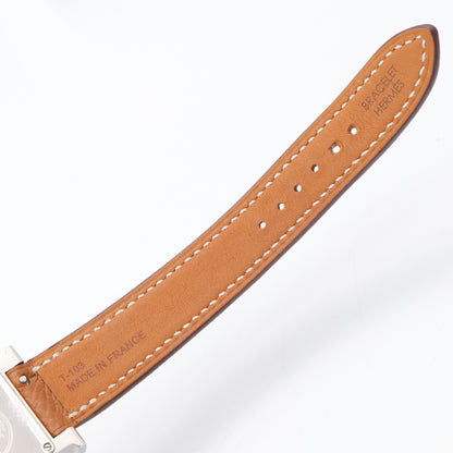 Hウォッチ レディース 腕時計 クオーツ ステンレススチール レザーベルト ホワイト エルメス 時計 HERMES
