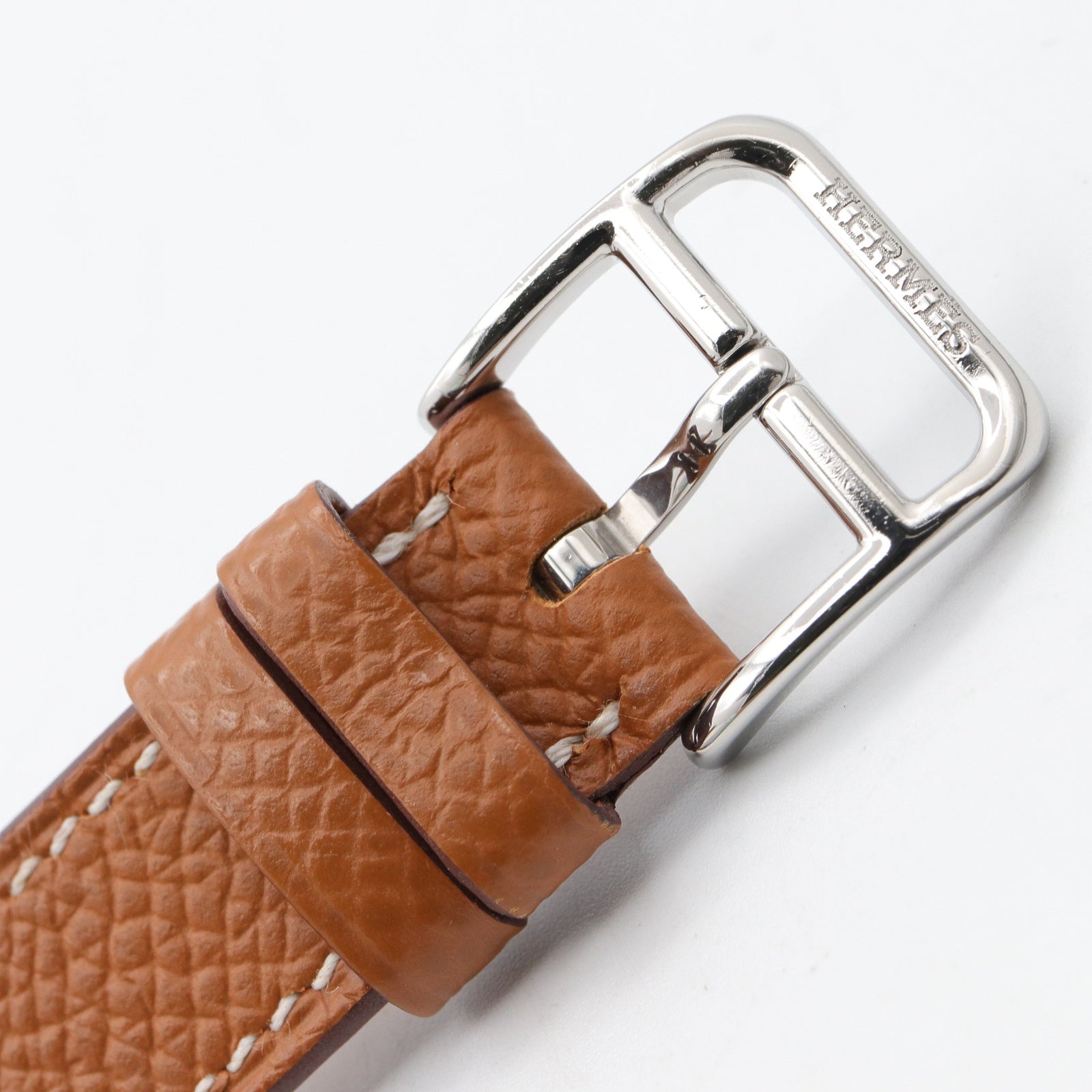 Hウォッチ レディース 腕時計 クオーツ ステンレススチール レザーベルト ホワイト エルメス 時計 HERMES