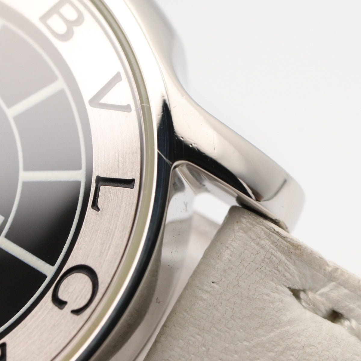 ソロテンポ レディース 腕時計 クオーツ ステンレススチール レザーベルト ブラック ブルガリ 時計 BVLGARI