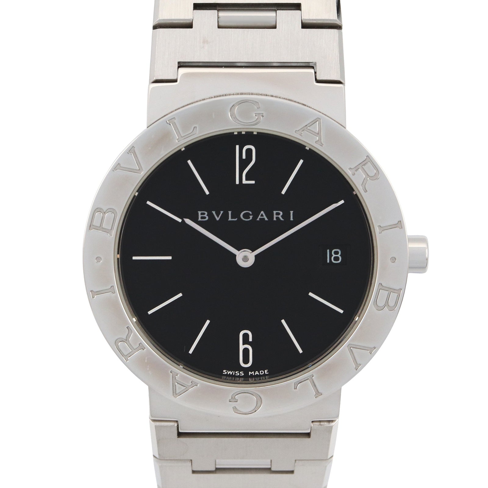 ブルガリ ブルガリ ボーイズ ボーイズ 腕時計 クオーツ ステンレススチール ブラック ブルガリ 時計 BVLGARI