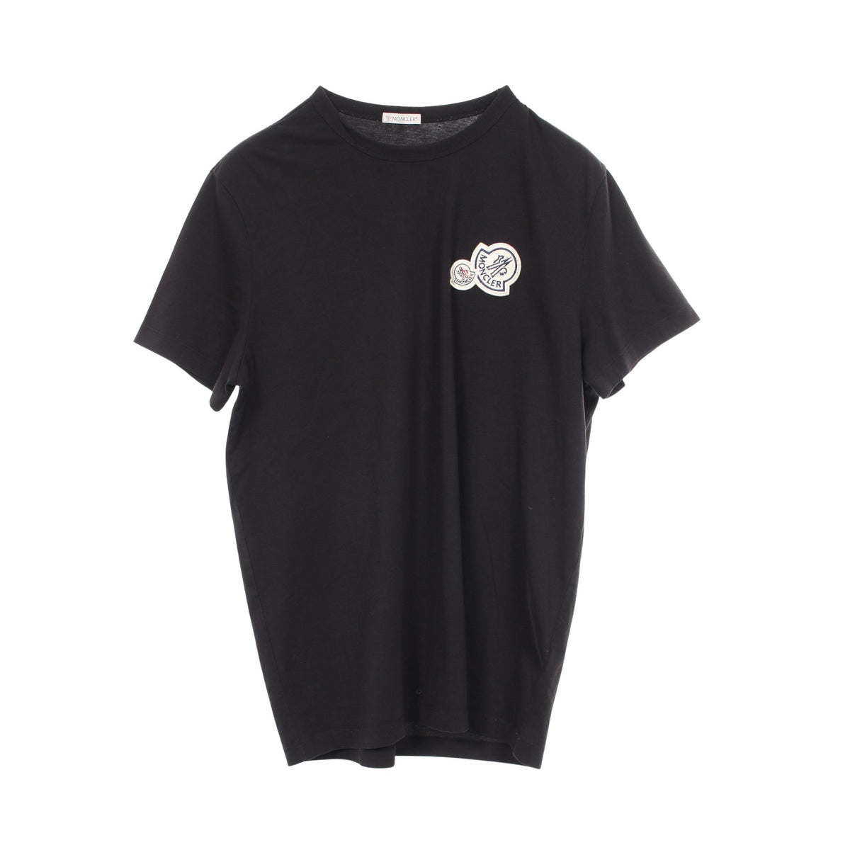 ロゴワッペン 半袖Tシャツ コットン ブラック モンクレール