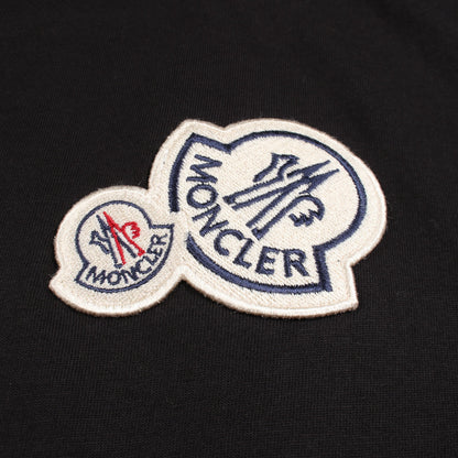 ロゴワッペン 半袖Tシャツ コットン ブラック モンクレール