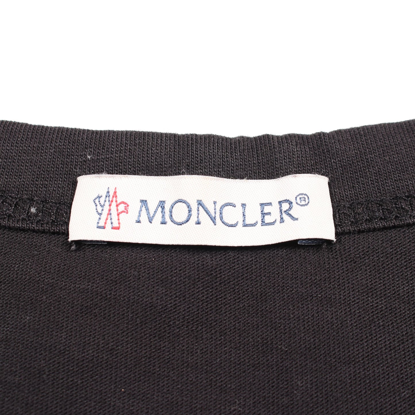 ロゴワッペン 半袖Tシャツ コットン ブラック モンクレール