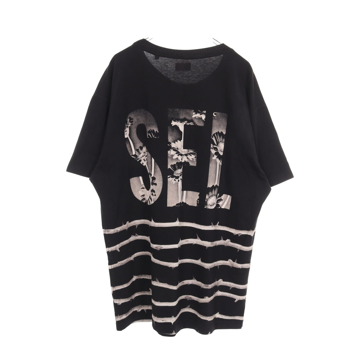 グラフィックロゴ 半袖Tシャツ コットン ブラック ディーゼル