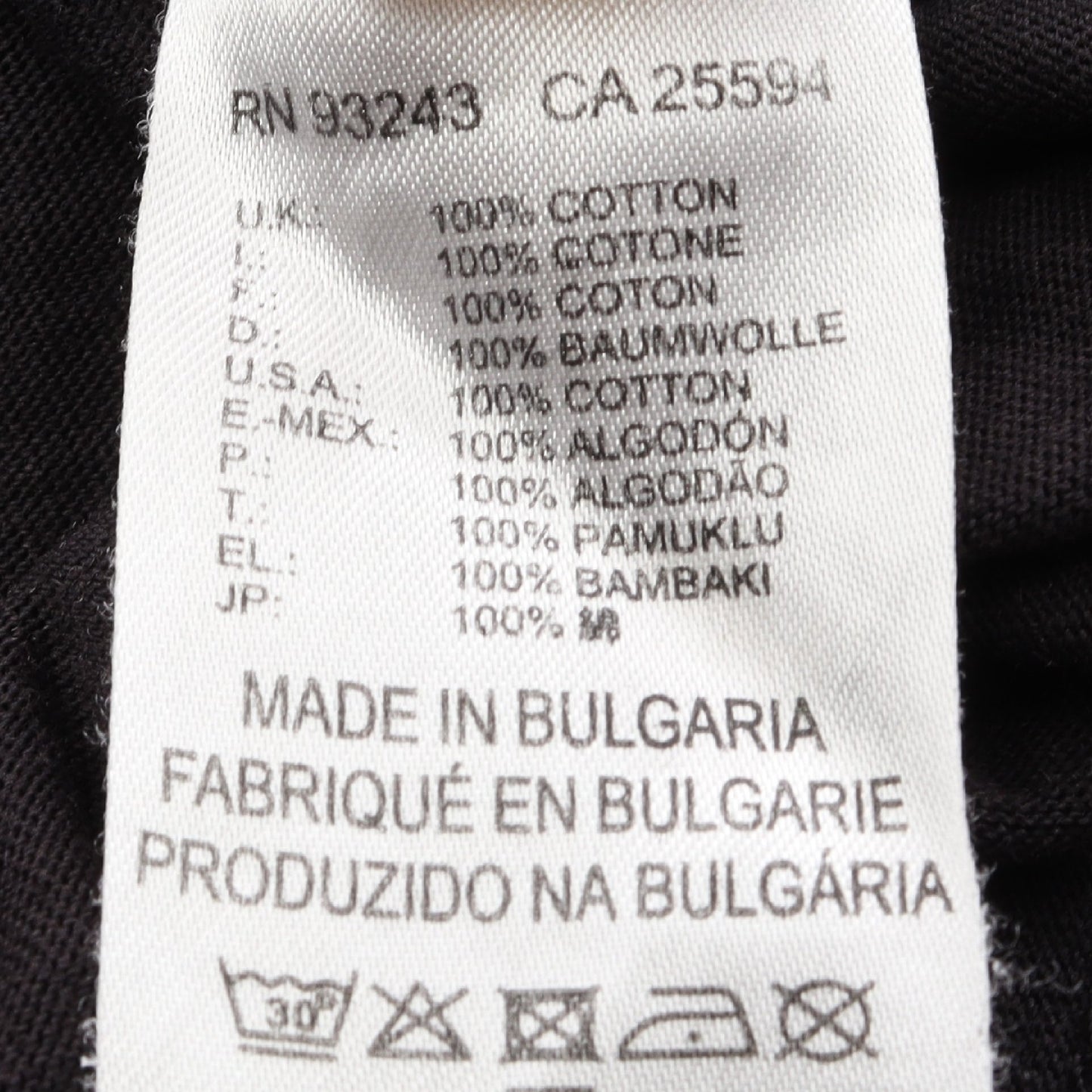 グラフィックロゴ 半袖Tシャツ コットン ブラック ディーゼル