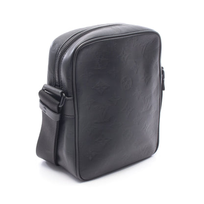 ダヌーヴPM NM モノグラムシャドウ ノワール ショルダーバッグ レザー ブラック ルイヴィトン バッグ LOUIS VUITTON
