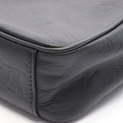 ダヌーヴPM NM モノグラムシャドウ ノワール ショルダーバッグ レザー ブラック ルイヴィトン バッグ LOUIS VUITTON