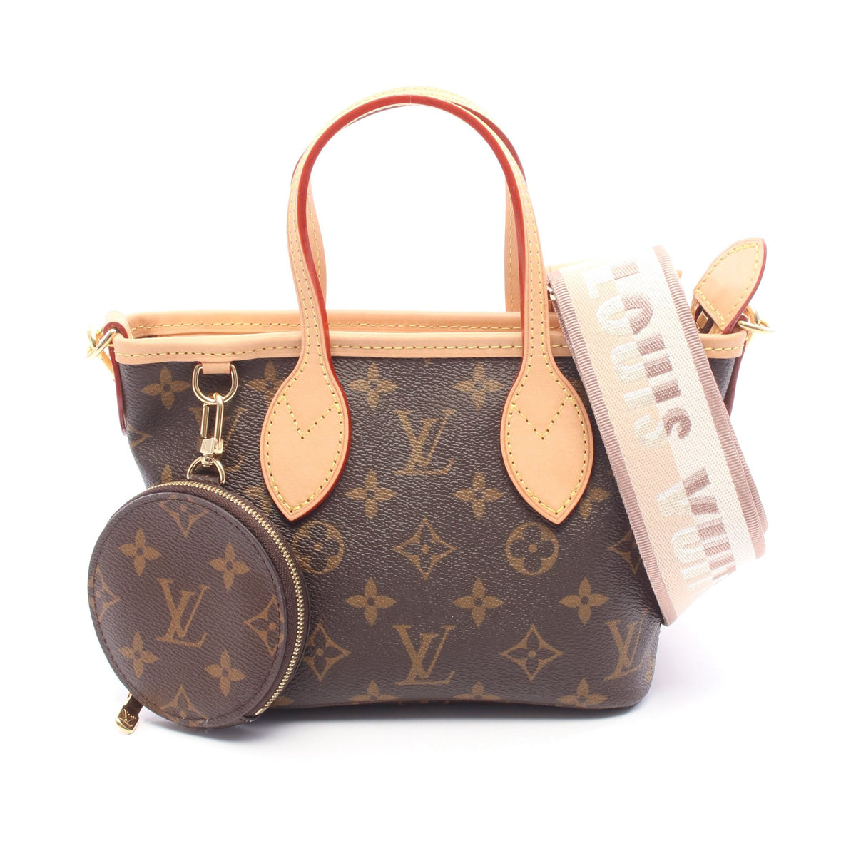 ネヴァーフルBB モノグラム ベージュ 2WAY ハンドバッグ PVC レザー ブラウン ルイヴィトン バッグ LOUIS VUITTON