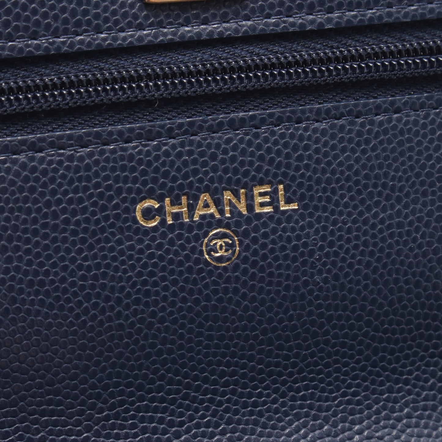 マトラッセ チェーンウォレット キャビアスキン ネイビー ゴールド金具 シャネル バッグ CHANEL