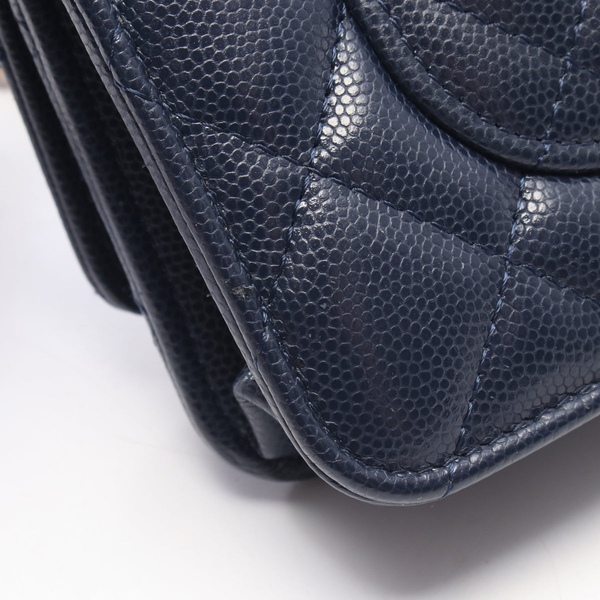 マトラッセ チェーンウォレット キャビアスキン ネイビー ゴールド金具 シャネル バッグ CHANEL