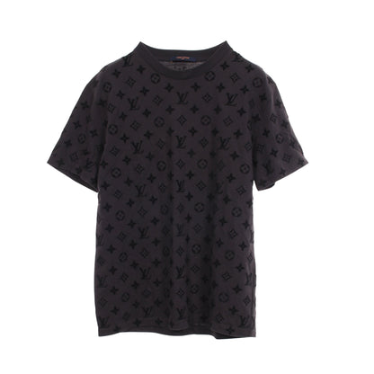 モノグラム フックアンドループ 半袖Tシャツ コットン ダークグレー ルイヴィトン