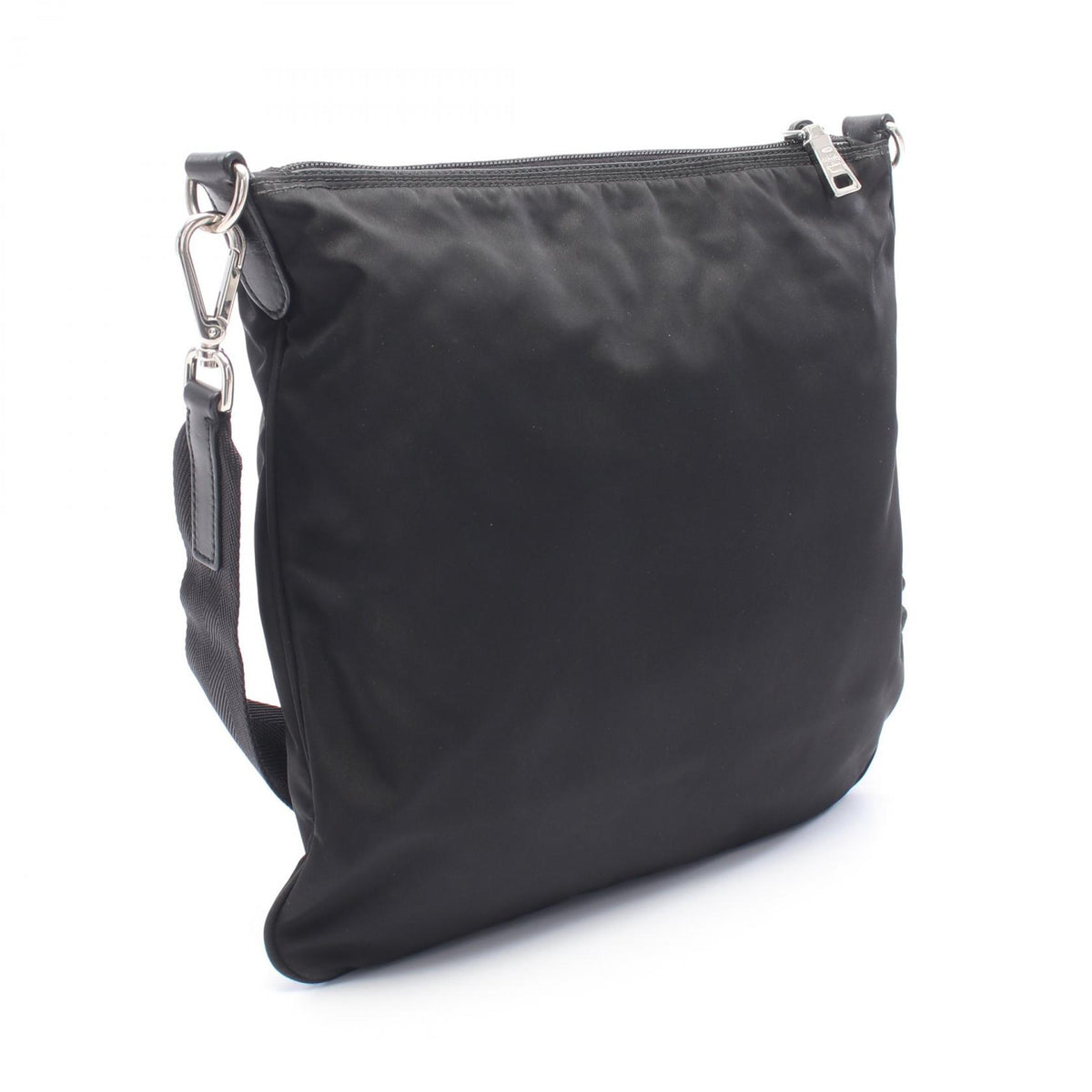 TESSUTO ショルダーバッグ ナイロン レザー ブラック プラダ バッグ PRADA