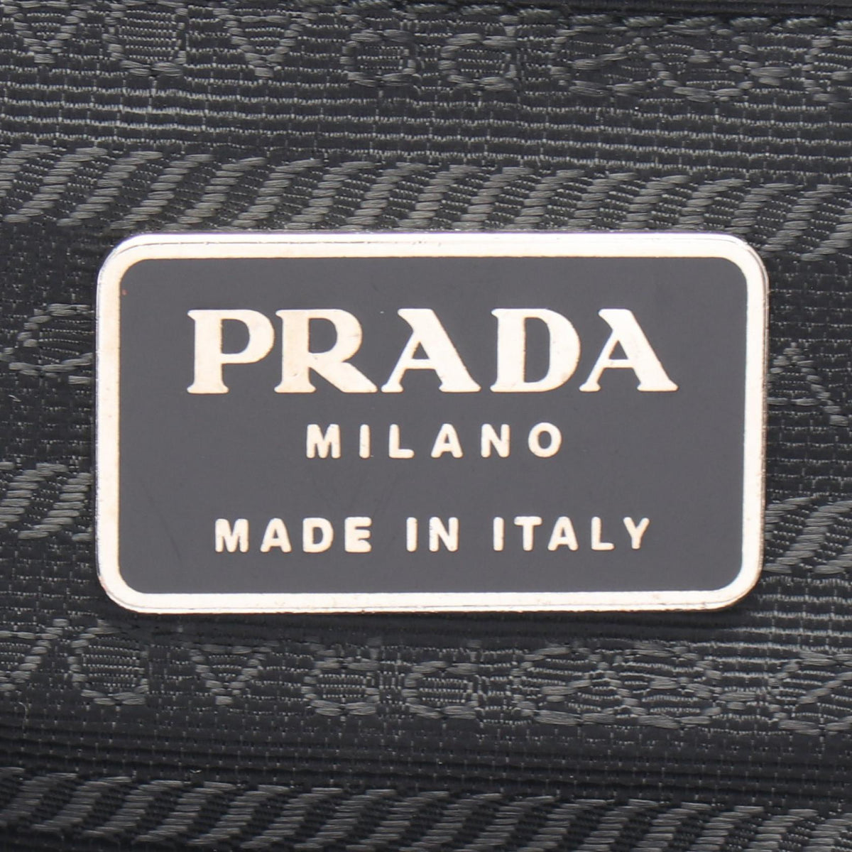TESSUTO ショルダーバッグ ナイロン レザー ブラック プラダ バッグ PRADA