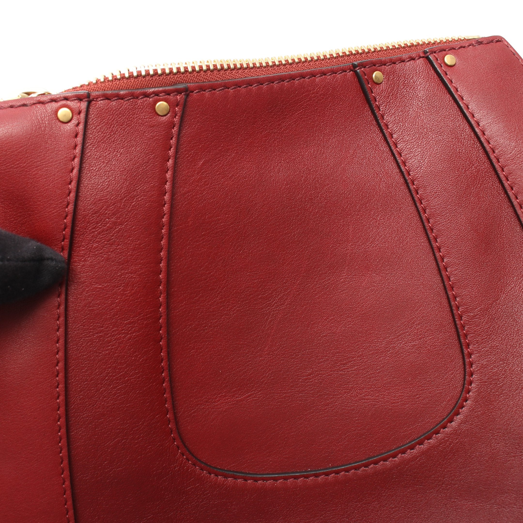 HAYLEY ヘイリー ショルダーバッグ レザー レッド クロエ – RECLO