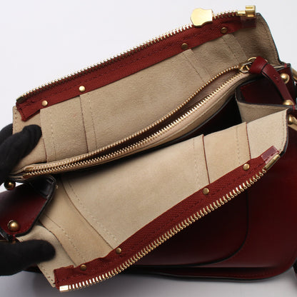 HAYLEY ヘイリー ショルダーバッグ レザー レッド クロエ